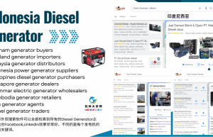 柴油发电机Diesel Generator通过facebook|linkedin社媒推广运营印度尼西亚Indonesia市场
