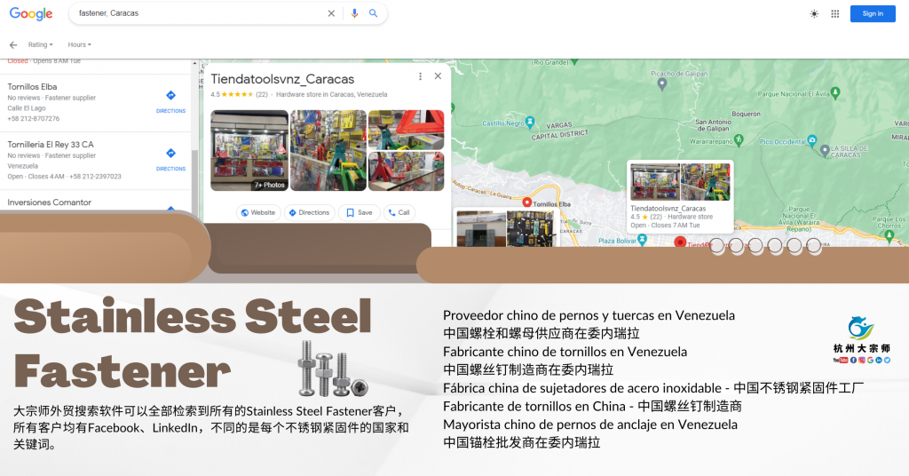 Venezuela, South America, stainless steel fasteners